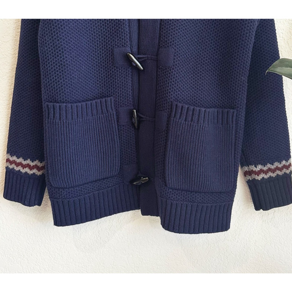 Banana Republic Mens Heritage Wool Blend Cardigan Small Preppy Fisherman Heavy - Picture 3 of 9
